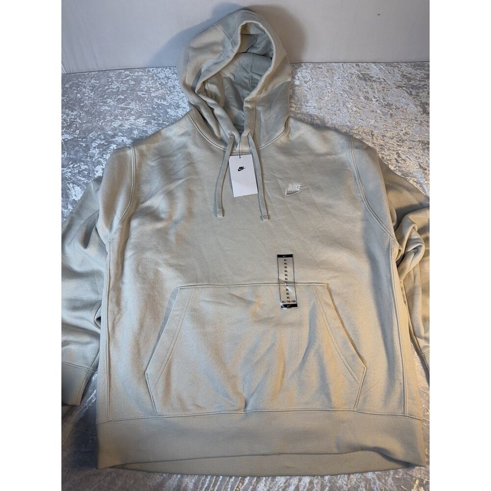 Nike‎ Hoodie XL Beige Minimalist Athleisure Pullover Fleece NWT